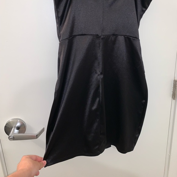 Black Silk Dress - Picture 3 of 5